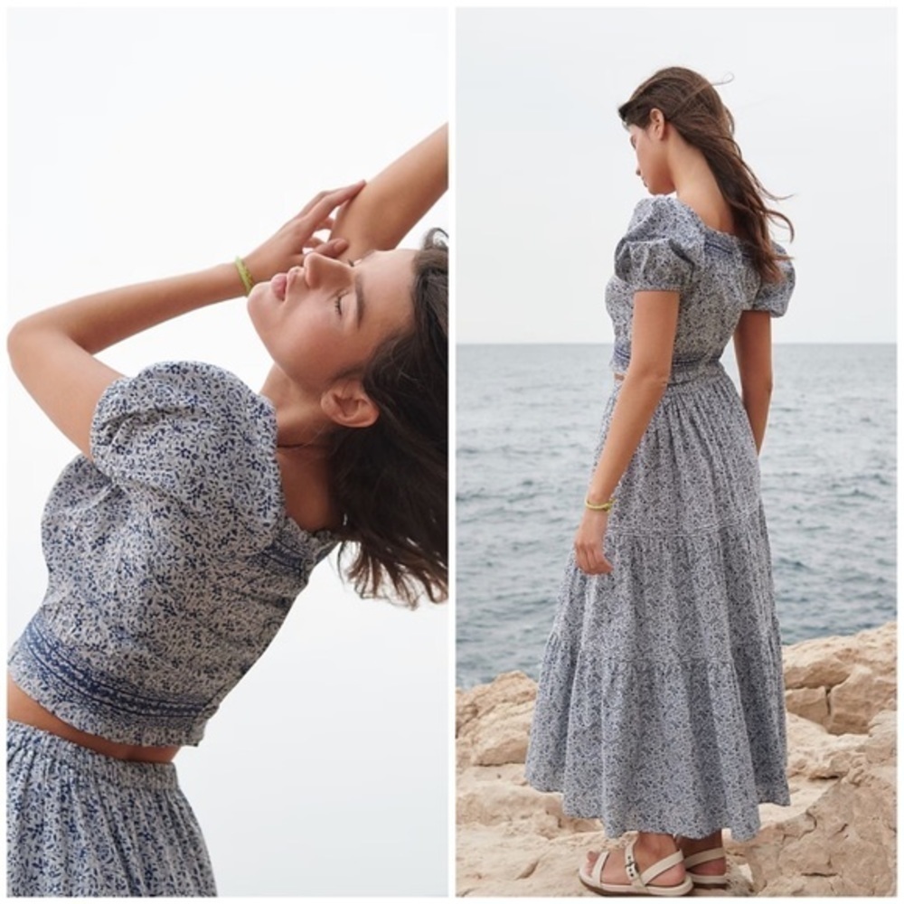 Madewell Jeanette Top in Florentine Floral. - Picture 4 of 12
